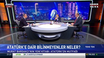 Habertürk TV'de Fatih Altaylı'nın Teke Tek programında Murat Bardakçı ve Erhan Afyoncu konuk oldu
