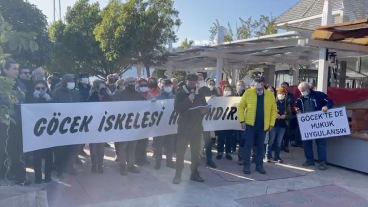 Göcek Halk Meclisi adına açıklama yapan Avukat Bora Sarıca’dan açıklama
