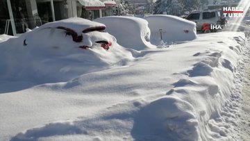 Bolu’da, kar yağışında haftasonu tarihi rekor bekleniyor