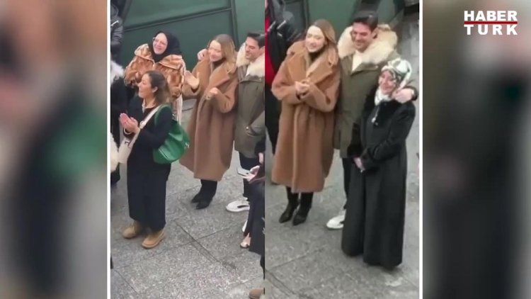 Hadise, müstakbel kayınvalidesiyle yan yana eğlendi