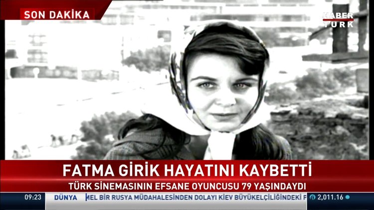 Son dakika: Fatma Girik'i kaybettik