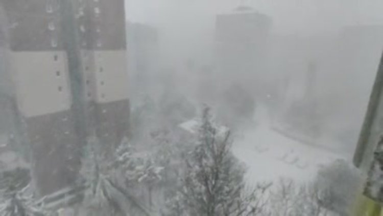 Beylikdüzü'nde kar etkisini gösterdi