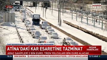 Atina, kar nedeniyle yolda kalanlara 2 bin avro ödeyecek