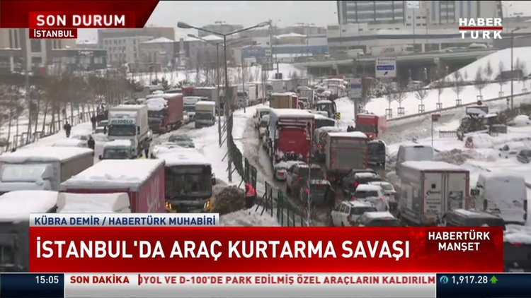 İstanbul'da araç kurtarma savaşı