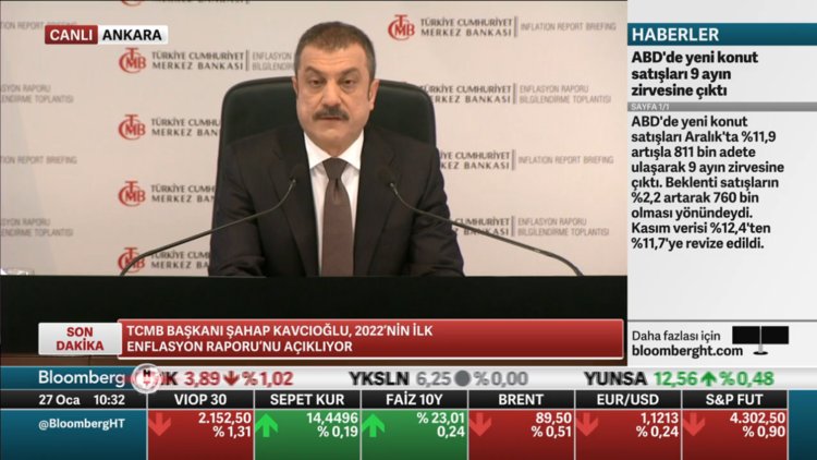 TCMB yıl sonu enflasyon tahminini yüzde 23.2'ye yükseltti