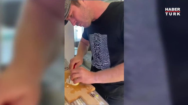 Kıvanç Tatlıtuğ'dan soğanlı menemen!