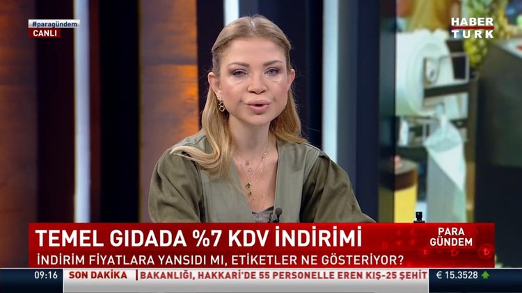 Temel Gıdada KDV yüzde 1'e indirildi!