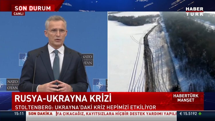NATO Genel Sekreteri Stoltenberg, Ukrayna-Rusya krizine ilişkin açıklamalarda bulundu