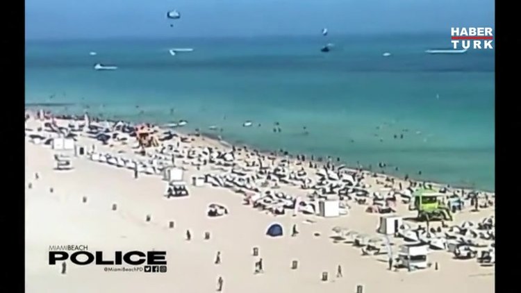 Miami sahili yakınında denize helikopter düşmesi sonucu 2 kişi yaralandı