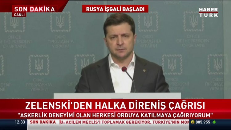 SON DAKİKA... Zelenski'den halka direniş çağrısı! "Askerlik deneyimi olan herkesi orduya katılmaya çağırıyorum"