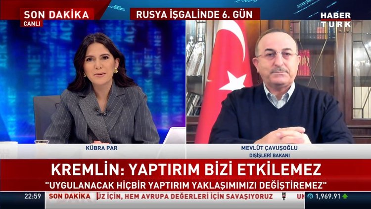 Dışişleri Bakanı Çavuşoğlu Habertürk TV'de
