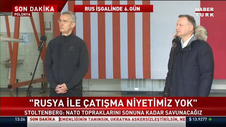 Stoltenberg: Putin barışı yok etti