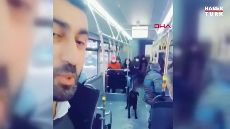 'Zeyti̇n' adlı köpek İETT otobüsünde yolculuk yaptı