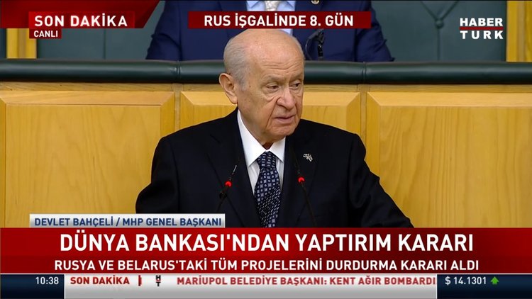MHP lideri Bahçeli'den Ukrayna mesajı: Çimenler ezilmiştir