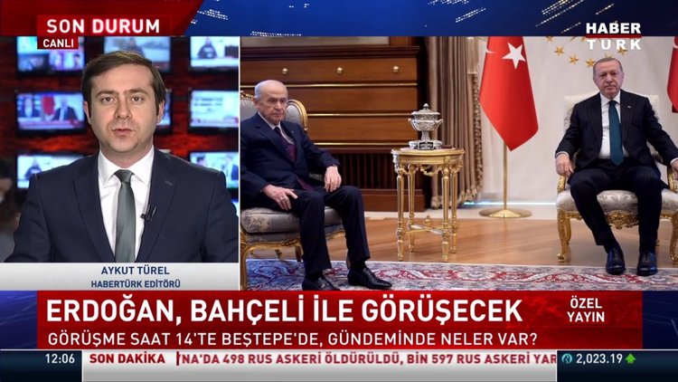 Cumhurbaşkanı Erdoğan, MHP lideri Devlet Bahçeli'yle saat 14.00'te, Beştepe'de görüşecek