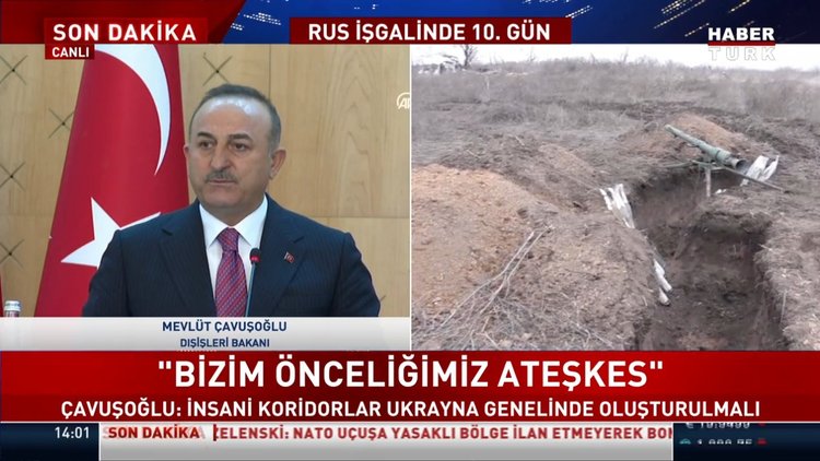 SON DAKİKA! Dışişleri Bakanı Çavuşoğlu: Önceliğimiz ateşkes! İnsani koridorların açılması için çalışıyoruz