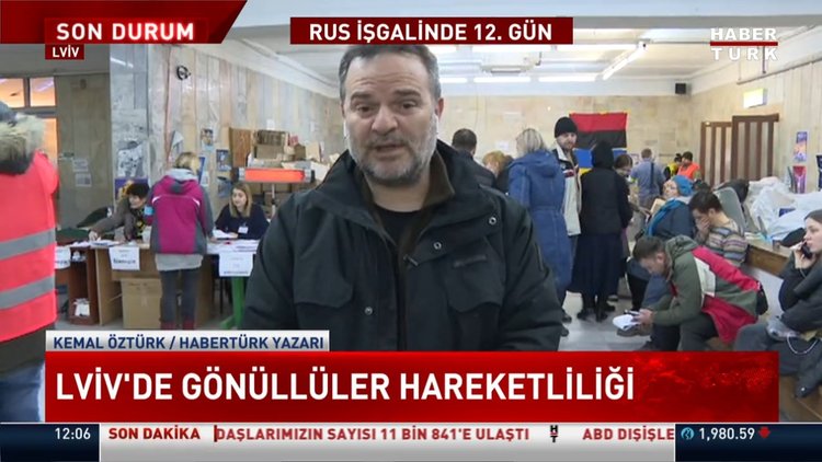 Lviv'de gönüllüler hareketliliği