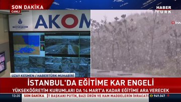 Son dakika haberi İstanbul'da eğitime kar engeli