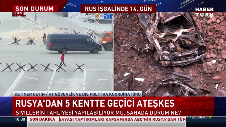 Rusya'dan 5 kentte geçici ateşkes! Sivillerin tahliyesi yapılabilyor mu? Kiev'de son durum...
