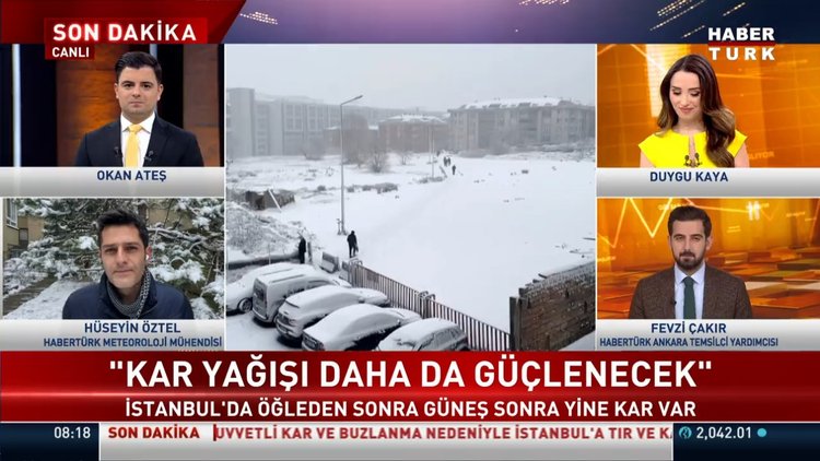 İstanbul'da yoğun kar yağışı!