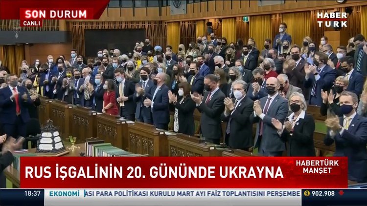Ukrayna Devlet Başkanı Zelenskiy, Kanada Parlamentosu'na seslendi!