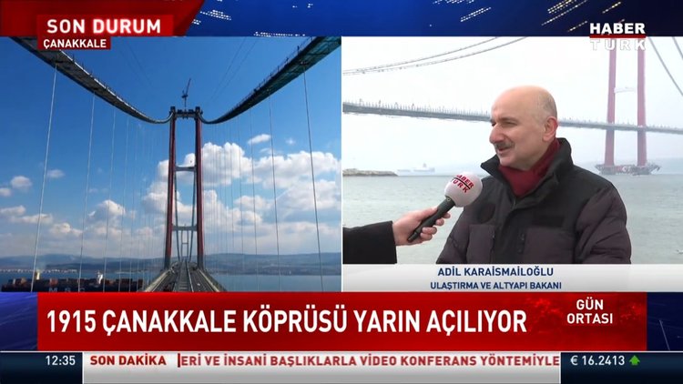 1915 Çanakkale Köprüsü yarın açılıyor