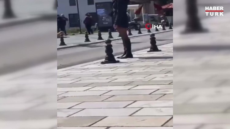 Bodrum'un göbeğinde güpegündüz silahlı saldırı kamerada