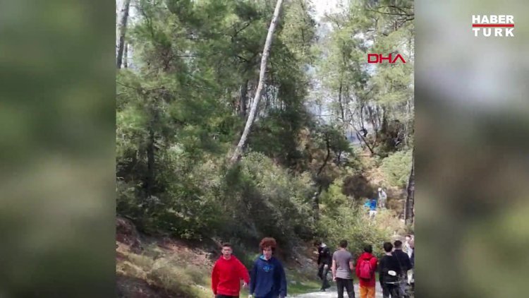 FETHİYE GÖCEK'TE ORMANLIK ALANDA YANGIN ÇIKTI