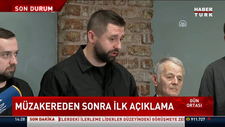 Müzakereden sonra ilk açıklama