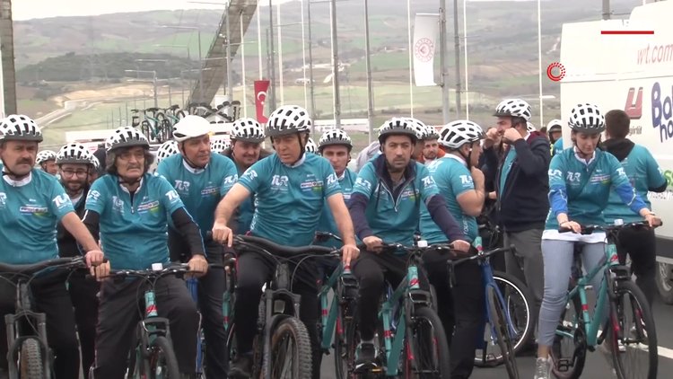 Çanakkale Köprüsü bisiklet turuna hazır