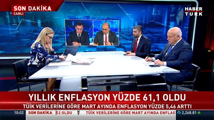 Mart ayında enflasyon yüzde 5.46 arttı