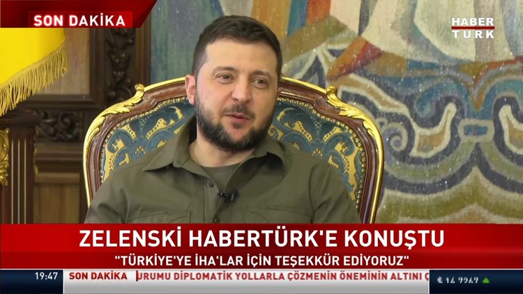 Türk basınında ilk kez! Ukrayna Devlet Başkanı Zelenskiy, Habertürk'e konuştu!
