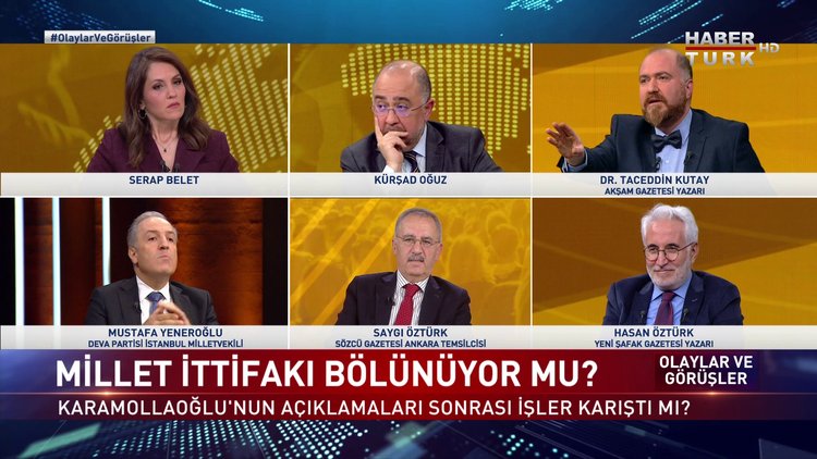Olaylar ve Görüşler - 16 Nisan 2022 (Millet İttifakı bölünüyor mu?)