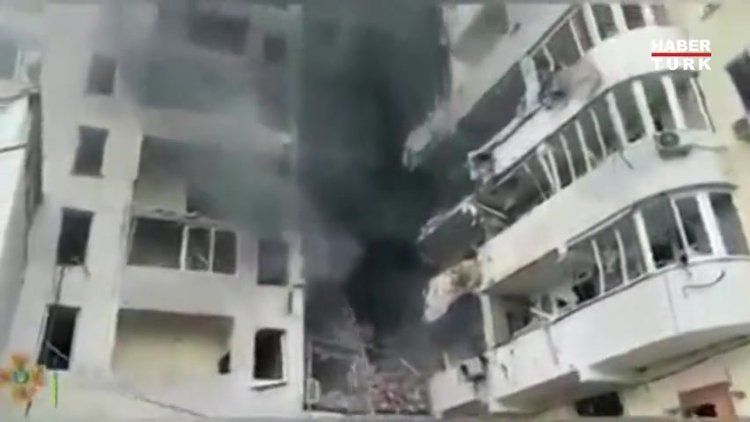 Rusya'nın Odessa'daki saldırıları sonra kurtarma çalışmaları devam etti