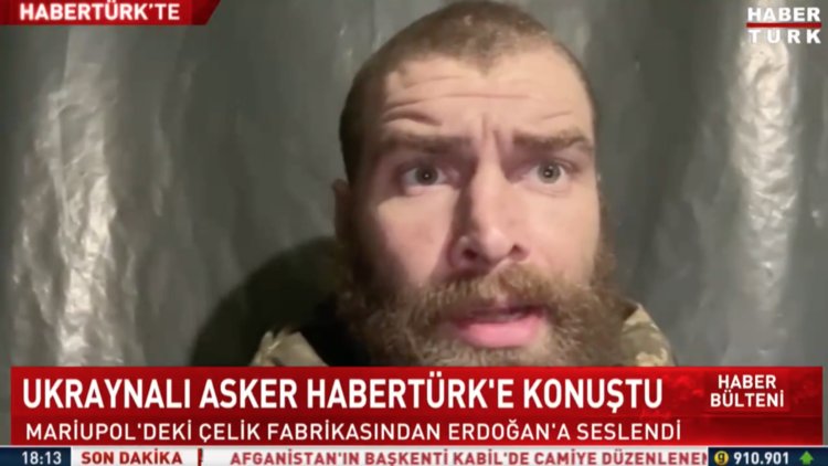 Ukraynalı asker Habertürk TV'de Afşin Yurdakul'a konuştu