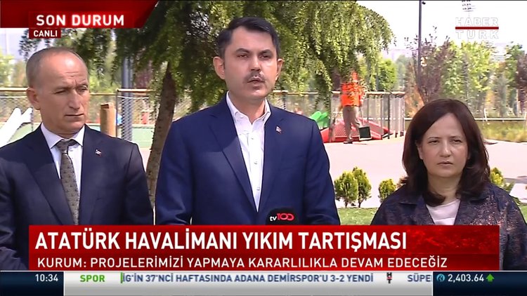 Bakan Kurum'dan Atatürk Havalimanı açıklaması!