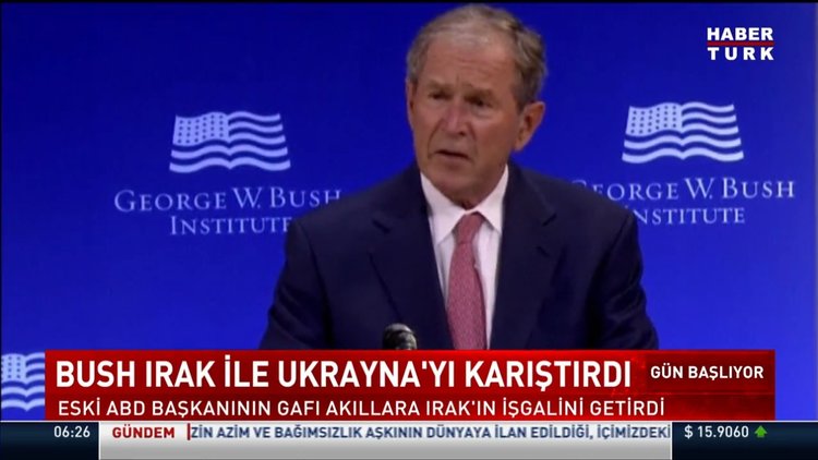Eski ABD Başkanı Bush'un Irak'la ilgili dil sürçmesi gündem oldu