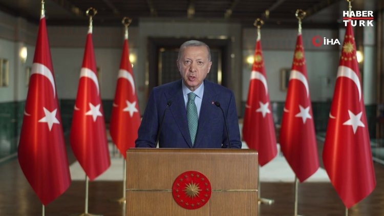 Cumhurbaşkanı Erdoğan, Paskistan'daki törene video mesaj gönderdi