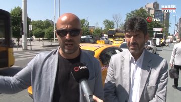 Taksim Meydanı'nda taksi bulamadı, sosyal deney yapt