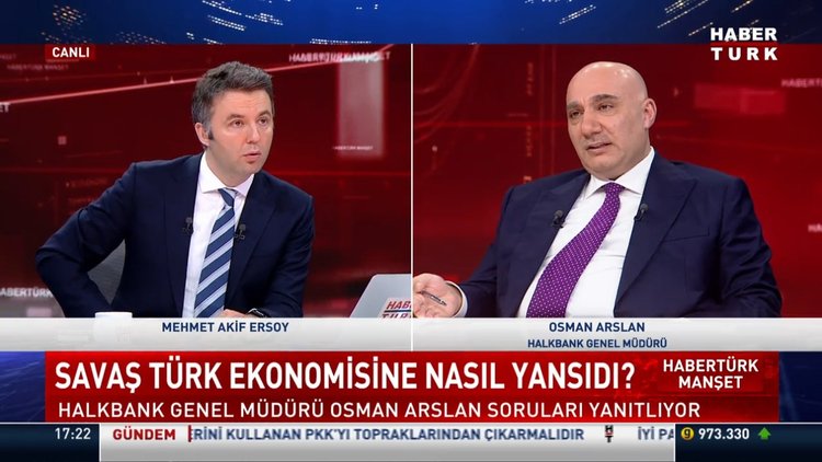 Halkbank Genel Müdürü Osman Arslan Habertürk TV'de soruları yanıtladı