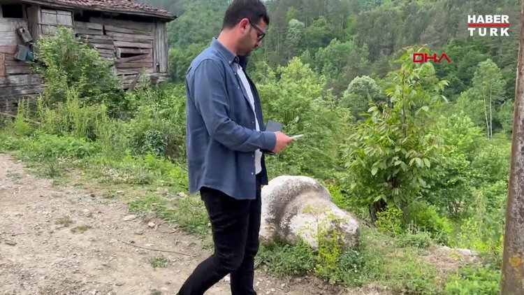 Heyelan sonrası çalışmada tarihi eser ortaya çıktı