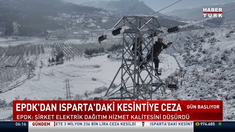 EPDK'dan, Isparta'daki elektrik kesintileri için ceza