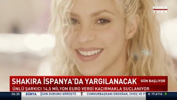 Shakira, 14,5 milyon avro vergi kaçırma suçlamasıyla İspanya'da yargılanacak