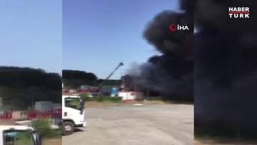 Kocaeli'de fabrikada yangın çıktı, ekiplerin müdahalesi sürüyor