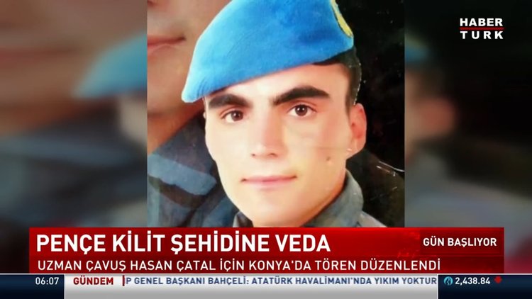 Konyalı şehit Hasan Çatal son yolculuğuna uğurlandı