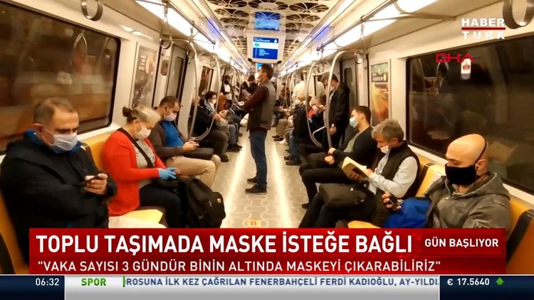 Toplu taşımada maske yasağı kalktı