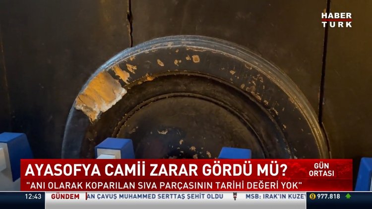 Ayasofya Camii zarar gördü mü?