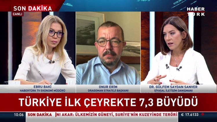 SON DAKİKA... Türkiye ilk çeyrekte %7.3 büyüdü!