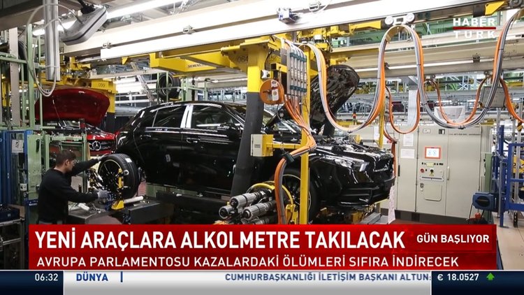 Avrupa'da üretilen yeni araçlara alkolmetre takma zorunluluğu getiriliyor