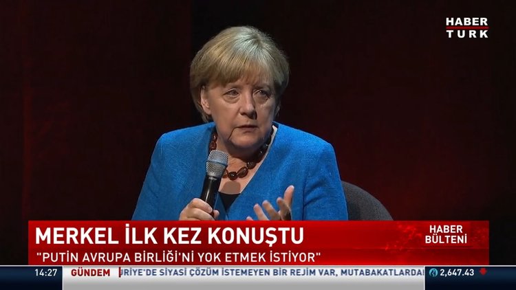 Merkel ilk kez konuştu